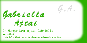 gabriella ajtai business card